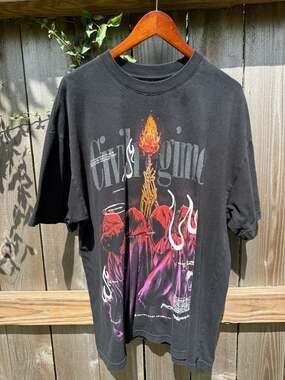 Civil Regime Graphic T-Shirt Black Cotton